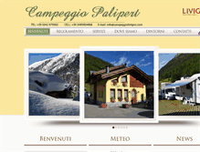 Tablet Screenshot of campeggiolivigno.com